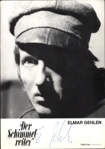 Autogrammkarte Schauspieler Elmar Gehlen, Der Schimmelreiter, Portrait, Autogramm