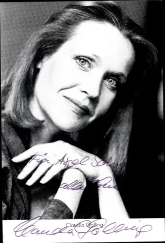 Ak Schauspielerin Claudia Golling, Portrait, Autogramm