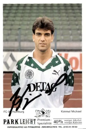 Autogrammkarte Fußballer Michael Kimmel, FC Homburg, Autogramm