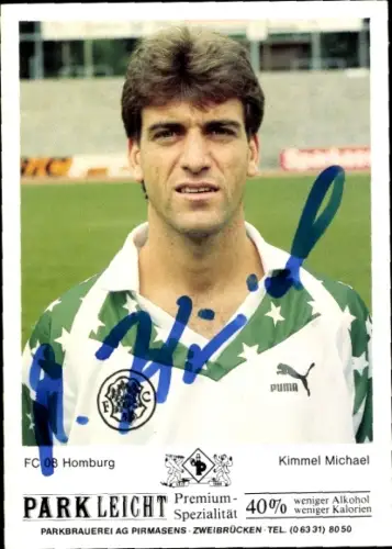 Autogrammkarte Fußballer Michael Kimmel, FC Homburg, Autogramm