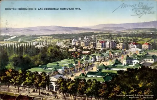 Ak Komotau Region Aussig, Deutschböhmische Landesschau