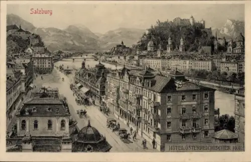 Ak Salzburg in Österreich, Hotel Österreichischer Hof