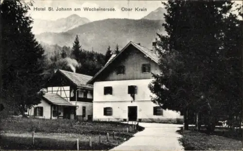 Ak Bohinj Ober-Krain Slowenien, Bohinjsko jezero, Wocheiner See, Hotel St. Johann