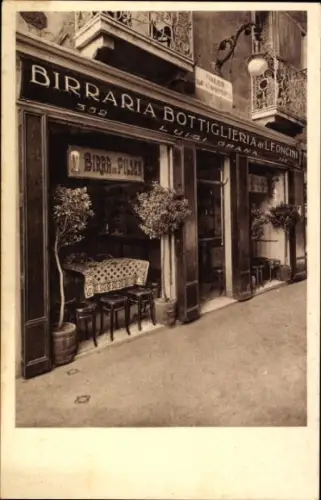 Ak Venezia Venedig Veneto, Birraria Bottiglieria, Bierhalle, Luigi Grana