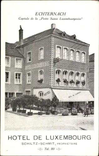 Ak Echternach Luxemburg, Hotel de Luxembourg
