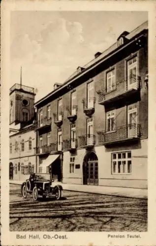 Ak Bad Hall Oberösterreich, Pension Teufel