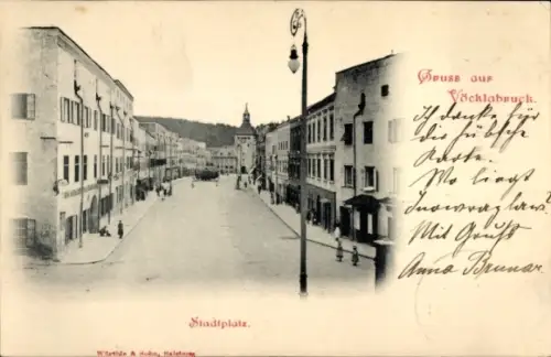 Ak Vöcklabruck Oberösterreich, Stadtplatz