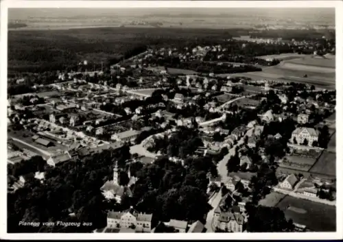 Ak Planegg Oberbayern, Luftaufnahme