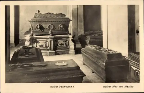 Ak Wien 1 Innere Stadt, Neuer Markt, Kaisergruft bei den P. P. Kapuzinern