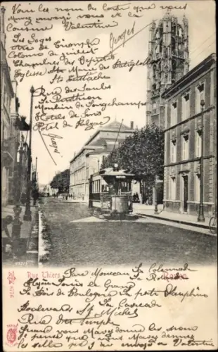 Ak Rouen Seine Maritime, Rue Thiers