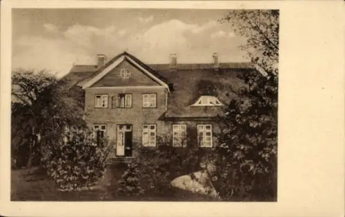 Ak Bosau in Holstein, Pastorat, Gartenansicht