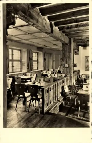 Ak Lindau am Bodensee Schwaben, Lieber Augustin, Fensterbalustrade