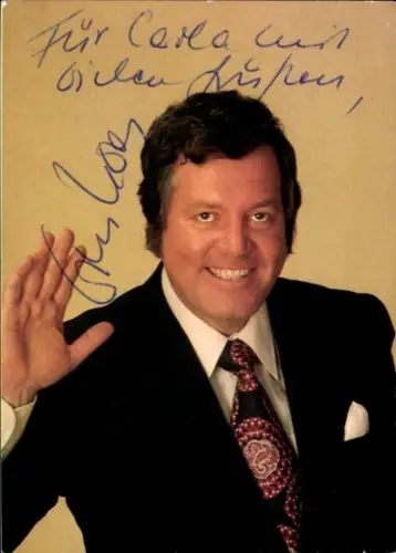 Ak Schauspieler und Moderator Wim Thoelke, Portrait, Autogramm