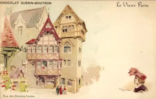 Künstler Litho Robida, Albert, Paris, Rue des Grandes Ecoles