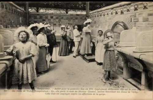 Ak Vichy Allier, Source Chomel, Gargarisme