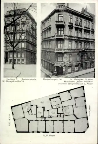 Ak Hamburg Mitte St. Georg, Gasthaus Otto Bannecke, St. Georgstraße 10