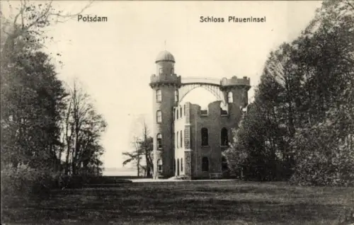 Ak Berlin Zehlendorf Wannsee, Schloss Pfaueninsel