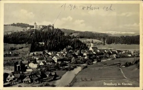 Ak Straßburg in Kärnten, Gesamtansicht