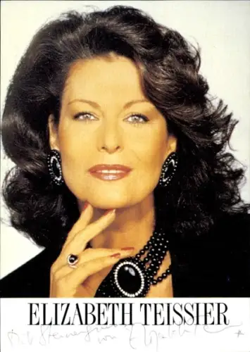 Ak Schauspielerin Elizabeth Teissier, Portrait, Autogramm