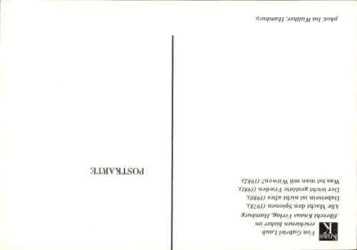 Ak Autor Gabriel Laub, Portrait, Autogramm