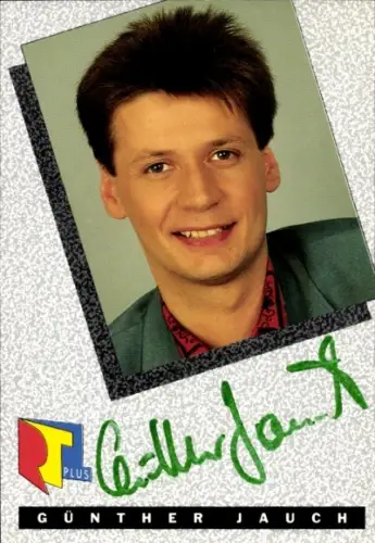 Ak Moderator Günther Jauch, RTL Plus, Portrait, Autogramm