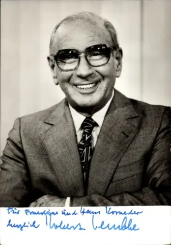 Ak Moderator Robert E. Lembke, Portrait, Autogramm