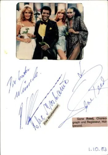 Autogramm Gene Reed, Choreograph und Regisseur, Else Moshammer