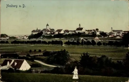 Ak Neuburg an der Donau Oberbayern,  Stadtansicht