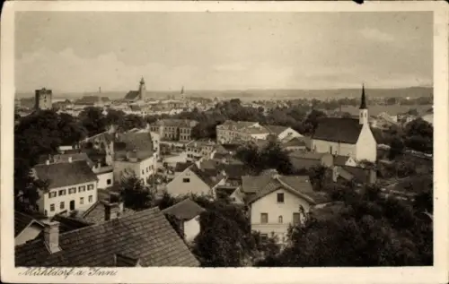 Ak Mühldorf am Inn Oberbayern, Gesamtansicht