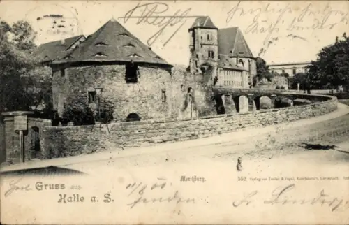 Ak Halle an der Saale, Moriburg, Verlag von Zudler & Vogel,  