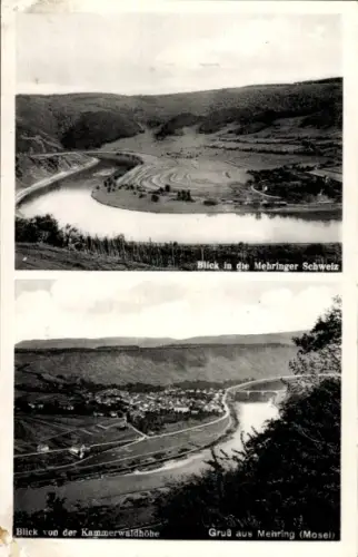 Ak Mehring an der Mosel , Blick in die Mehringer Schweiz, Blick von der Kammerwaldhöhe, Gruß aus 