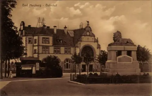 Ak Bad Harzburg am Harz, Bahnhof