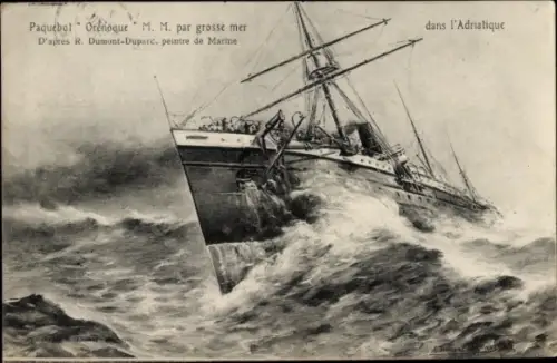 Ak Paquebot Orénoque, Messageries Maritimes