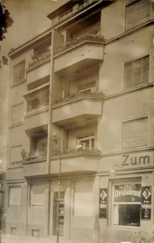 Foto Ak Berlin, Restaurant, Wohnhaus