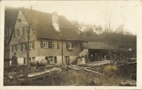 Foto Ak Murrhardt in Württemberg, Sägewerk