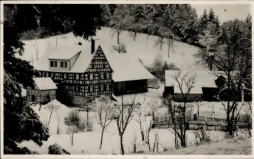 Foto Ak Gschwend Ostalbkreis, Neumühle, Häuser