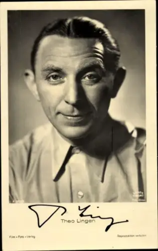 Ak Schauspieler Theo Lingen, Portrait