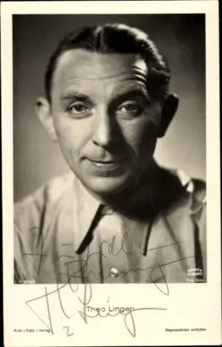 Ak Schauspieler Theo Lingen, Portrait
