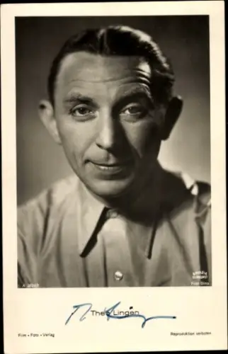 Ak Schauspieler Theo Lingen, Portrait