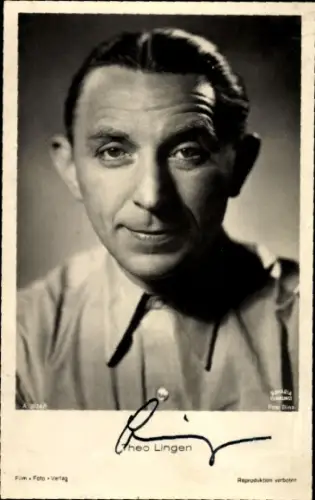 Ak Schauspieler Theo Lingen, Portrait