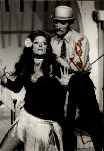 Foto Schauspieler Helmut Ketels, Gisela Schlüter, Portrait, Autogramm