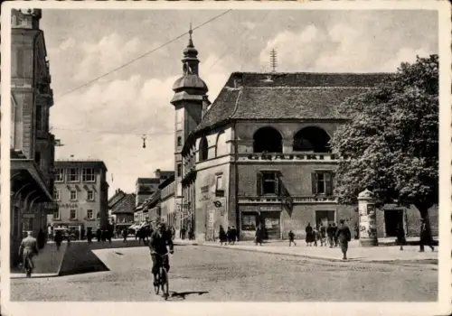 Ak Maribor Marburg an der Drau Slowenien, Burggasse