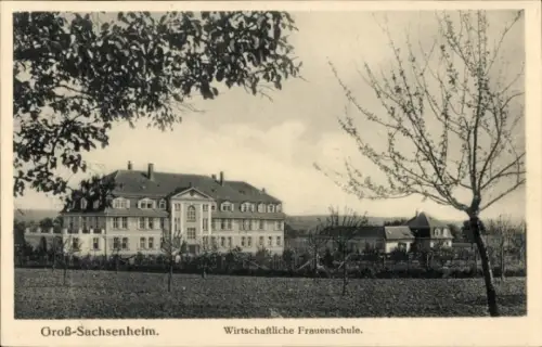 Ak Großsachsenheim Sachsenheim in Württemberg, Wirtschaftliche Frauenschule