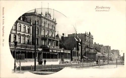 Ak Nordseebad Norderney Ostfriesland, Kaiserstraße