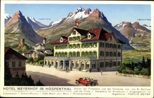 Litho Hospental Kt Uri, Hotel Meyerhof