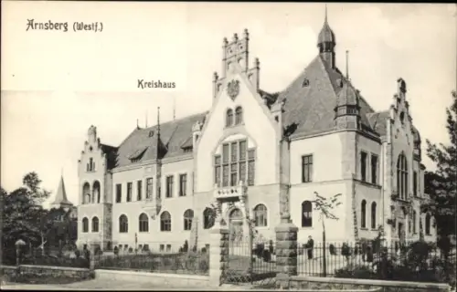 Ak Arnsberg im Sauerland Westfalen, Kreishaus