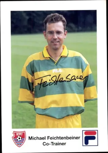 Autogrammkarte Co Trainer Michael Feichtenbeiner, KFC Uerdingen 05, Autogramm