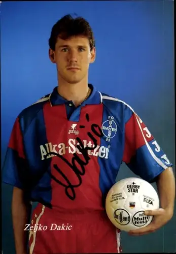 Autogrammkarte Fußballer Zeljko Dakic, KFC Uerdingen 05, Autogramm