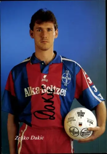 Autogrammkarte Fußballer Zeljko Dakic, KFC Uerdingen 05, Autogramm