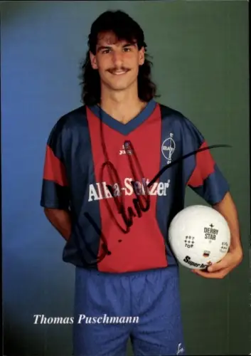 Autogrammkarte Fußballer Thomas Puschmann, KFC Uerdingen 05, Autogramm